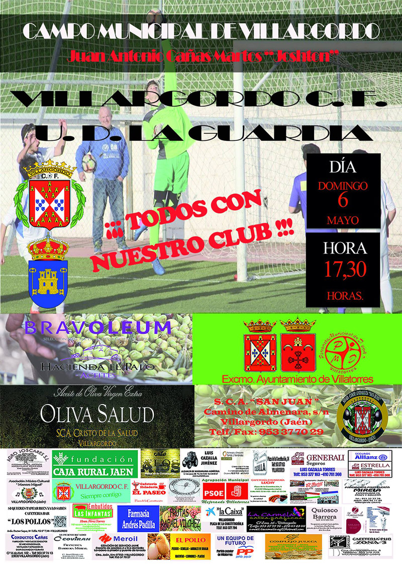 Partido de futbol senior: Villargordo C.F. - U.D. La Guardia