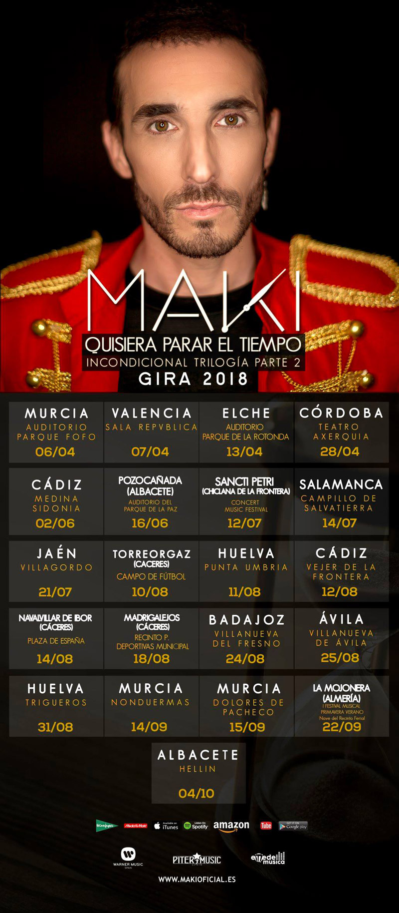 Maki actuará en Villargordo el próximo 21 de Julio