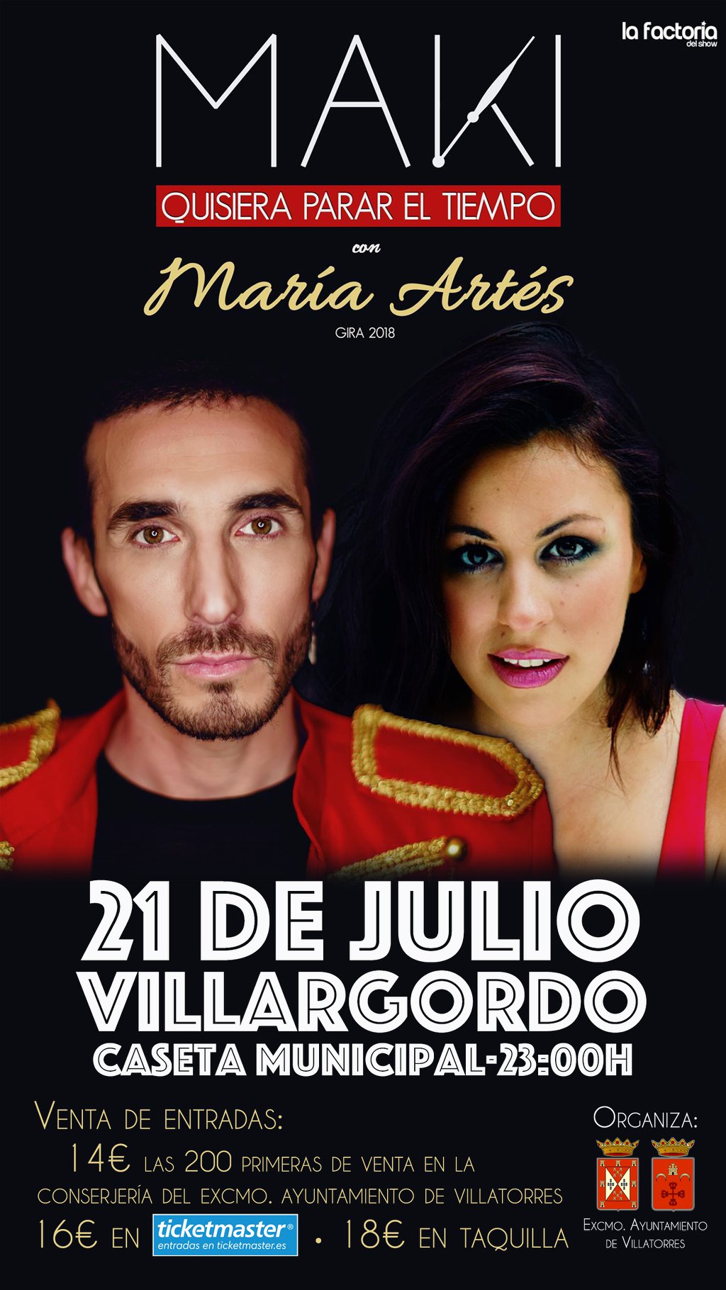 A la venta las entradas para el concierto de Maki y María Artés