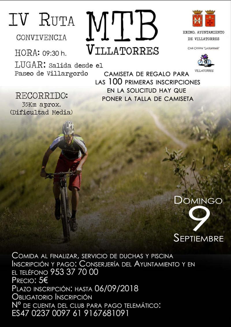 IV Ruta y convivencia MBK el domingo 9 de Septiembre