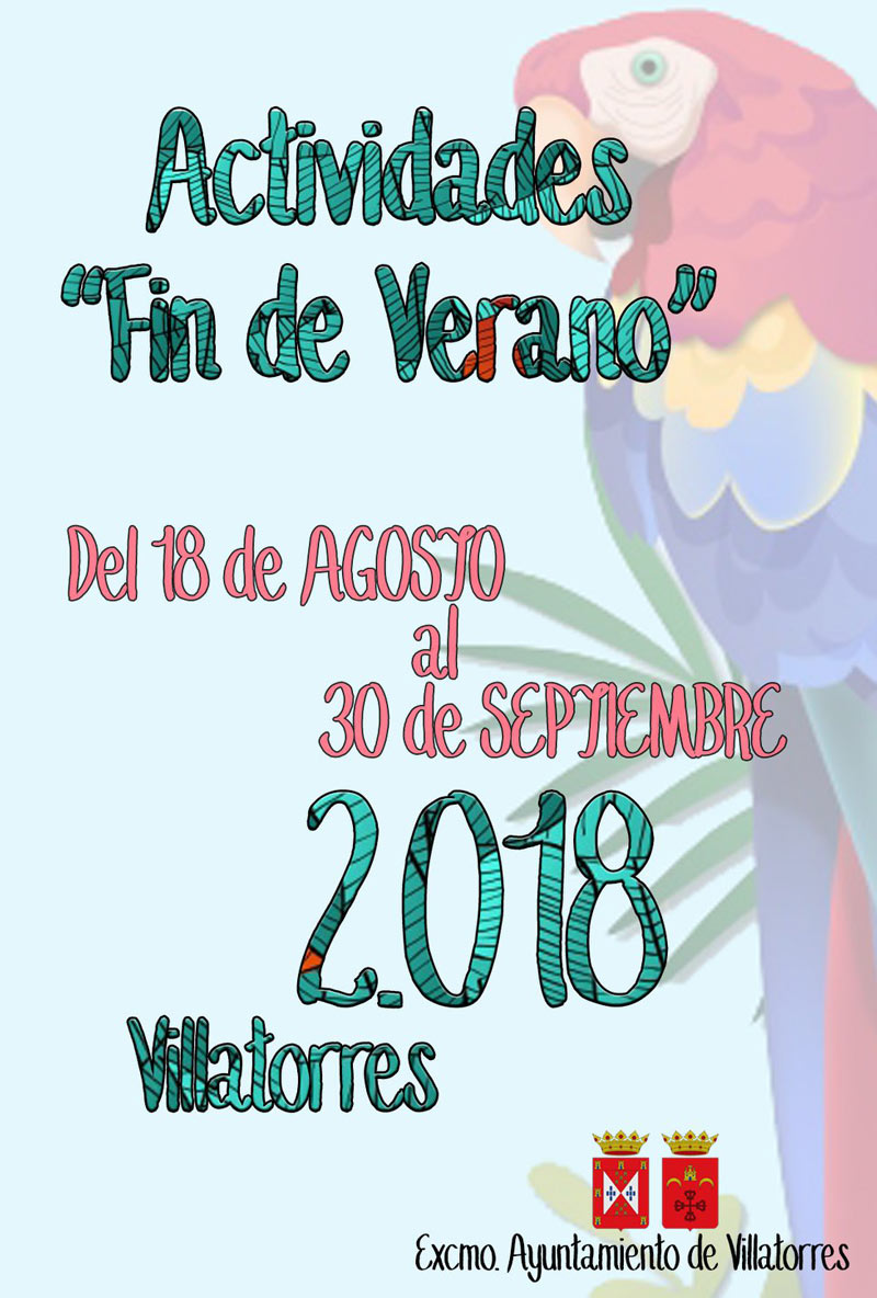 Actividades fin de verano 2018