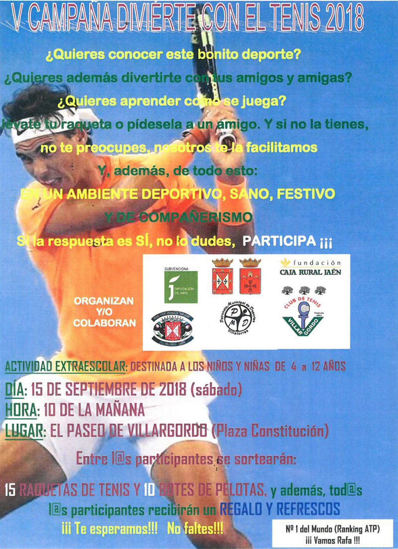 Campaña Diviertete con el tenis 2018