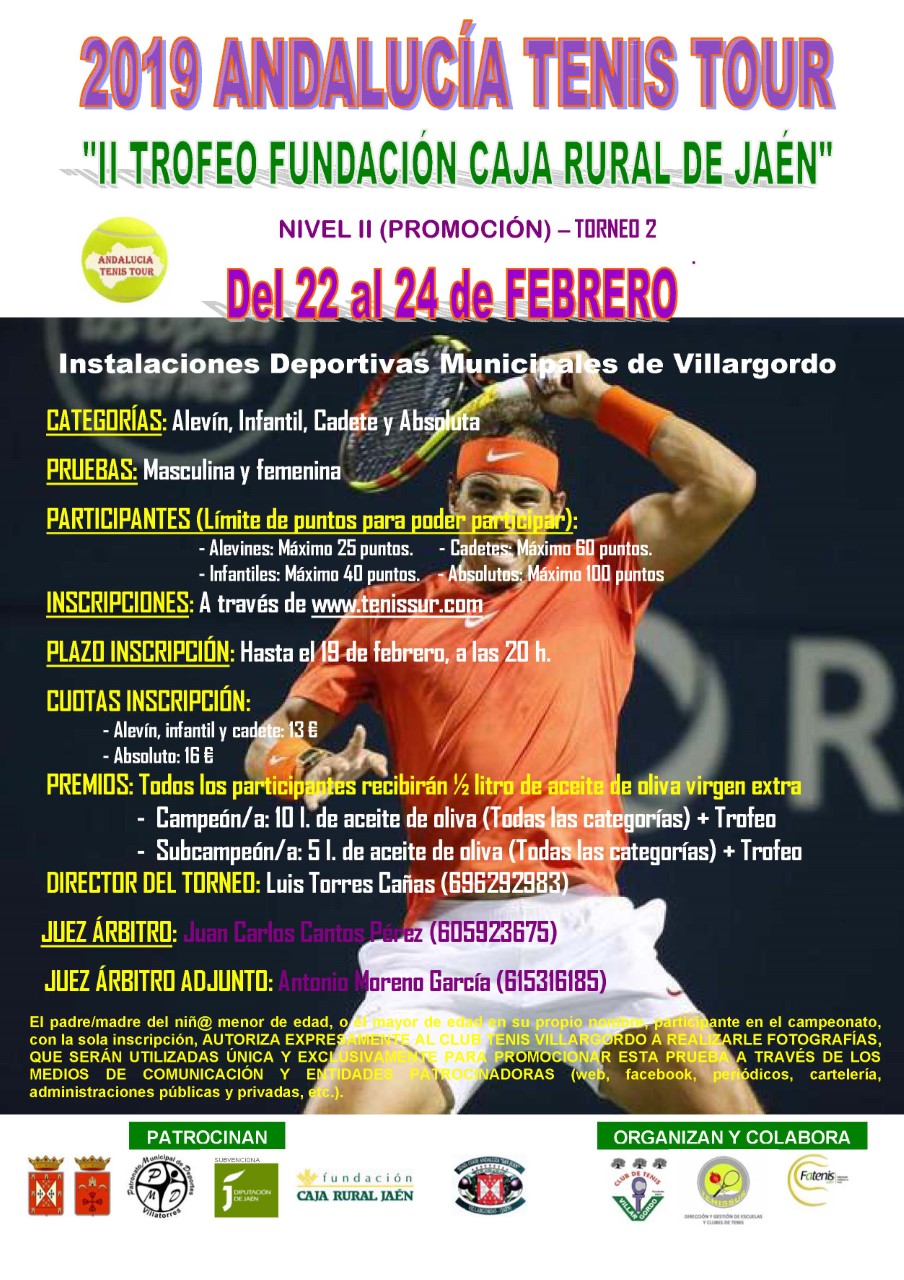 2019 Andalucia Tenis Tour. II Trofeo Fundación Caja Rural de Jaén