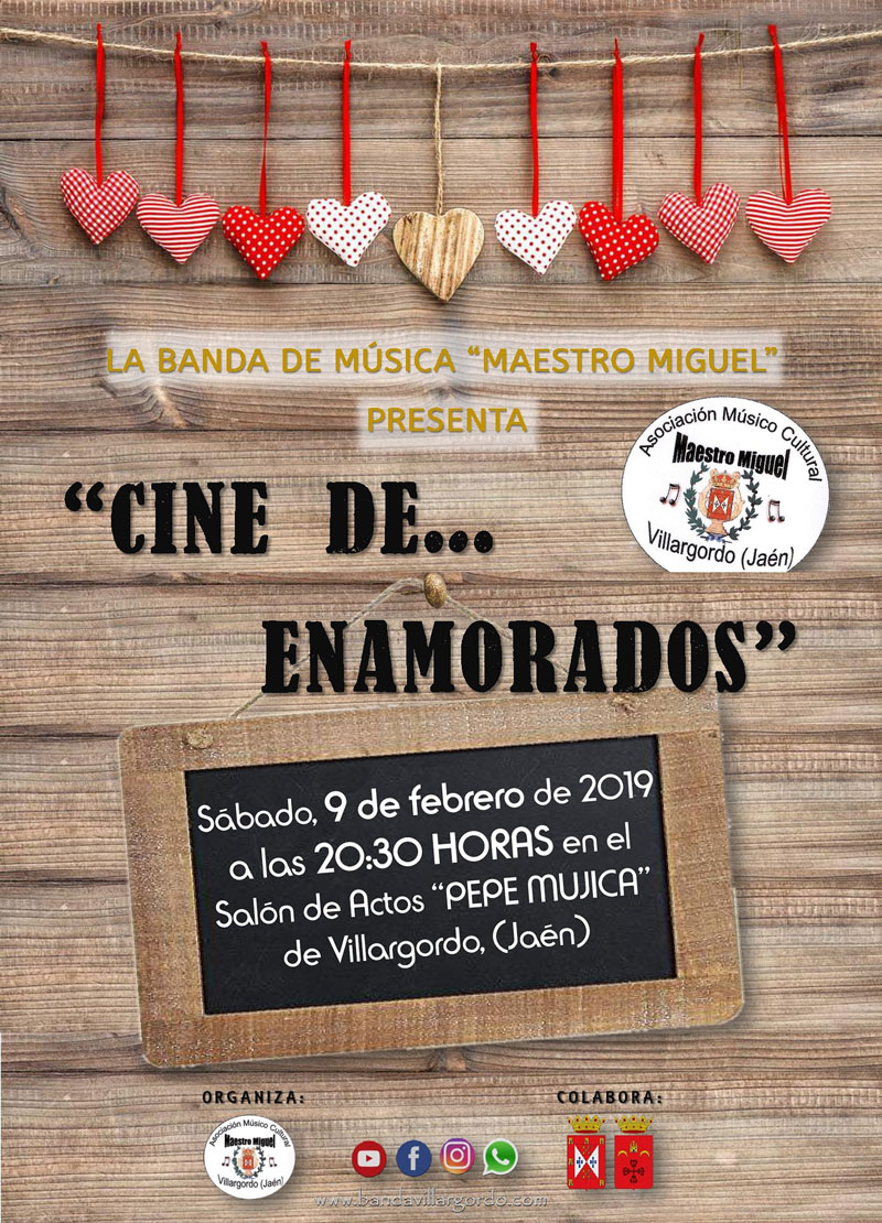Asoc. Musical Maestro Miguel presenta: 'Cine de... enamorados'