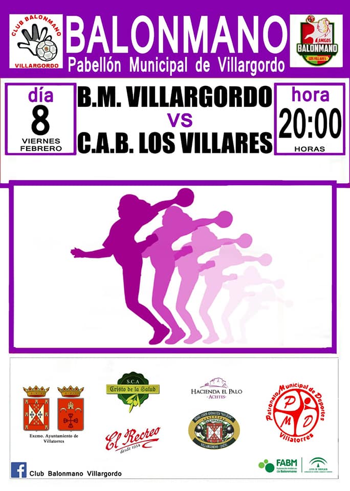 Partido de Balonmano: B.M Villargordo vs C.A.B Los Villares