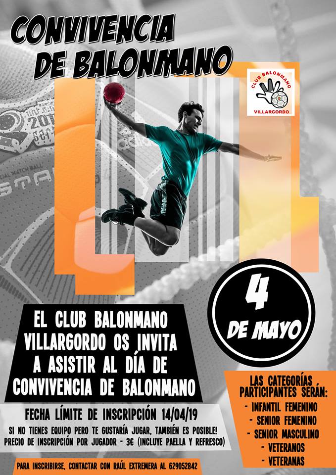 Abierto el plazo de inscripción a la convivencia de balonmano