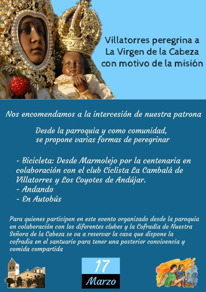 Peregrinación a la Virgen de la Cabeza con motivo de la misión