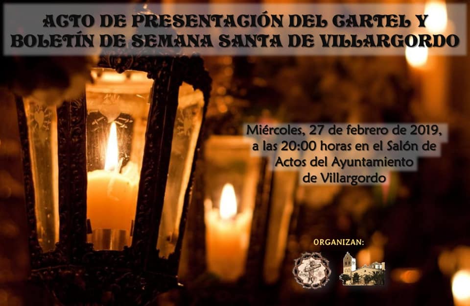 Presentación del cartel y el libro de Semana Santa 2019