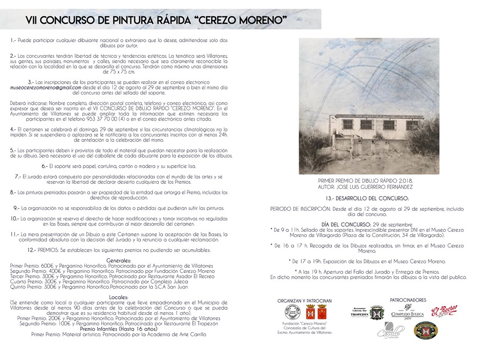 VII Concurso de Pintura Rápido Cerezo Moreno