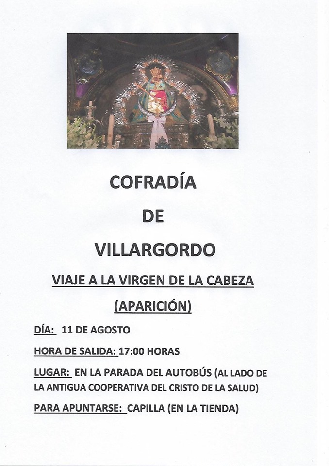 Viaje a la Aparición de la Virgen de la Cabeza