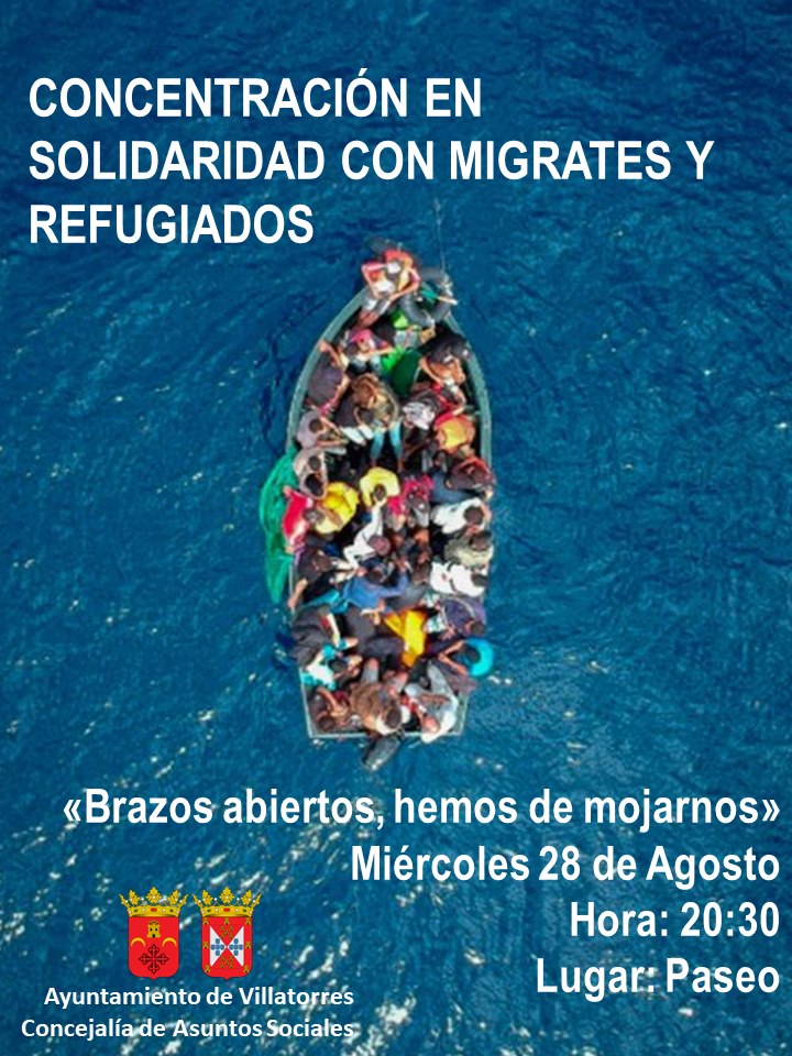Concentración en solidaridad con los migrantes y refugiados