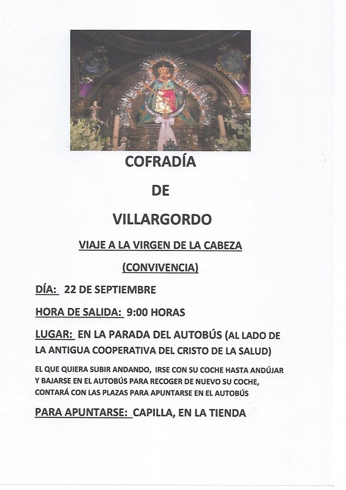 Viaje a la Virgen de la Cabeza