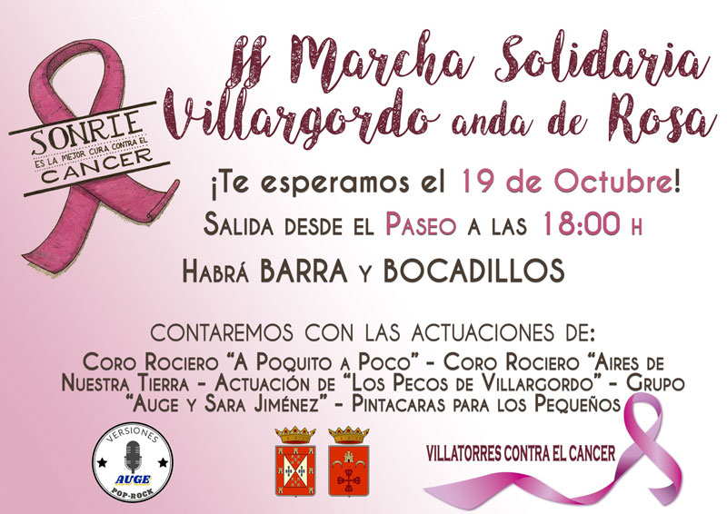 II Marcha solidaria Villargordo Anda de Rosa