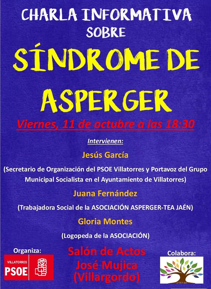 Charla Informativa sobre el Síndrome de Asperger