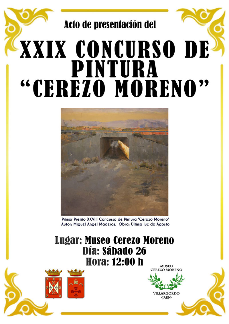 Acto de presentación del XXIX Concurso de Pintura Cerezo Moreno
