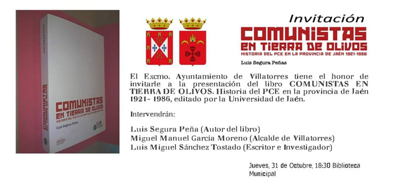 Presentación del libro Comunistas en tierra de olivos