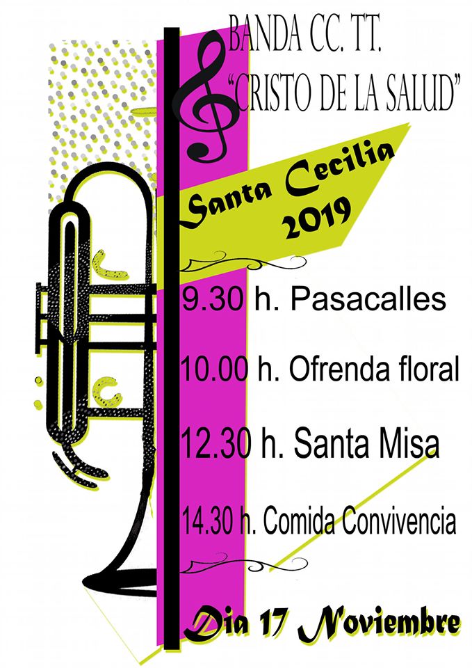 Actos en honor a Santa Cecilia Banda CC.TT Cristo de la Salud