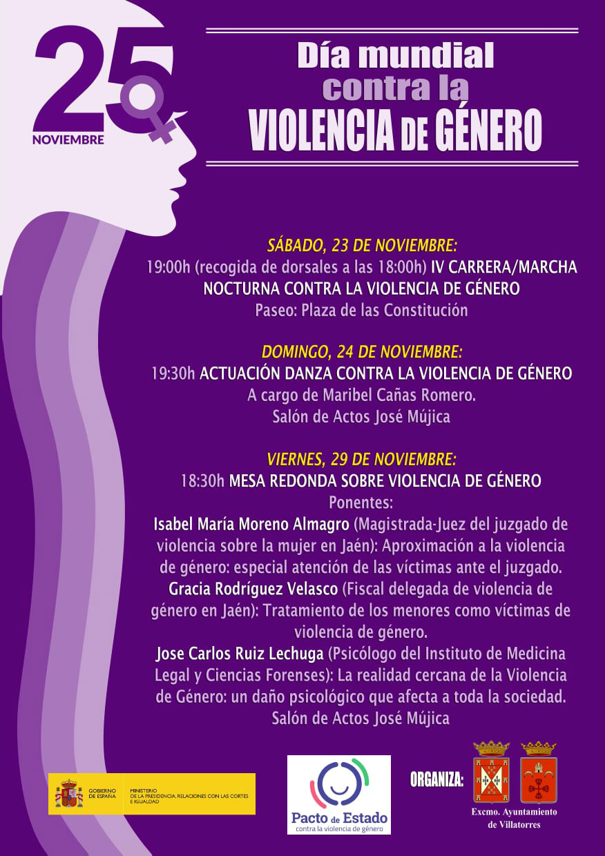 Actos del Ayto. de Villatorres con motivo del día internacional contra la violencia de género