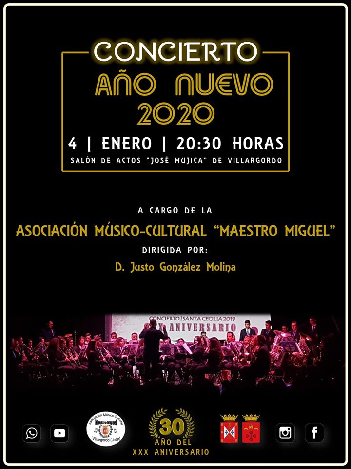 La A.M.C Maestro Miguel presenta el concierto de año nuevo 2020