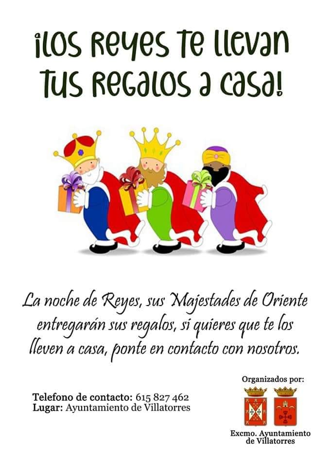 Los reyes te llevan los regalos a casa