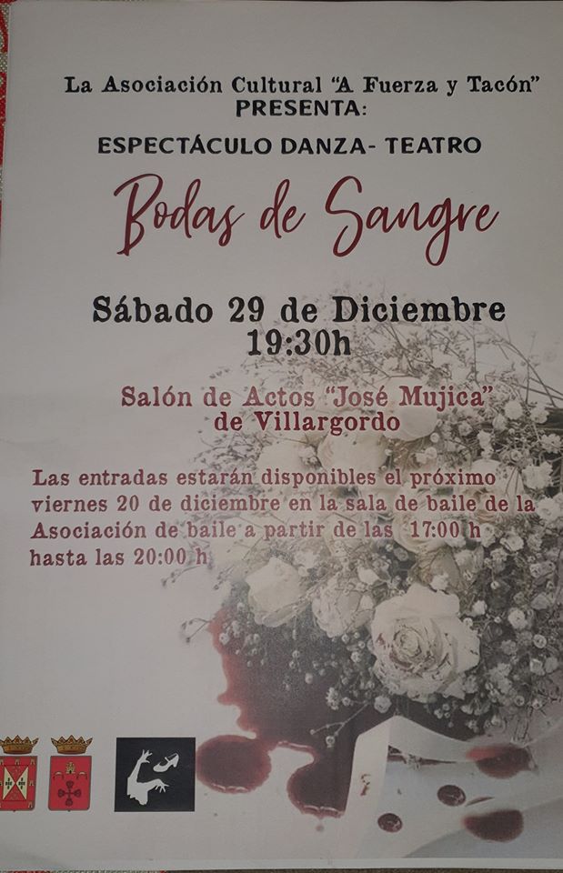La Asociación A Fuerza y Tacón presenta el espectáculo Bodas de Sangre