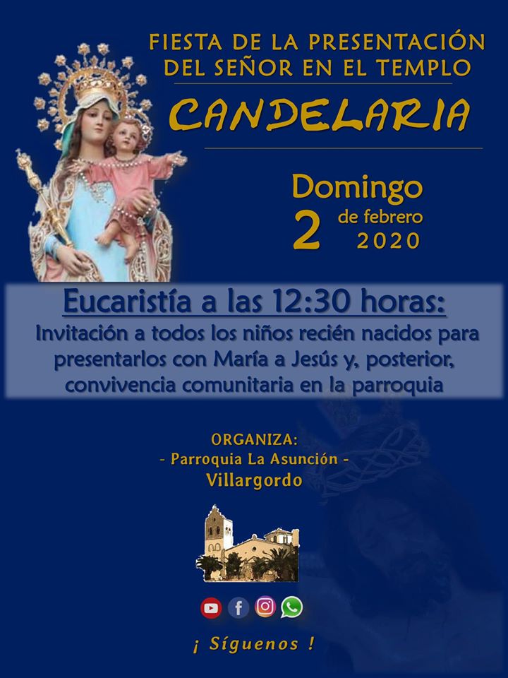 Fiesta de la presentación del señor en el templo Candelaria
