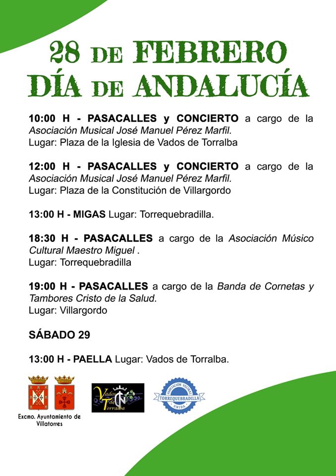 Actos para el Día de Andalucía