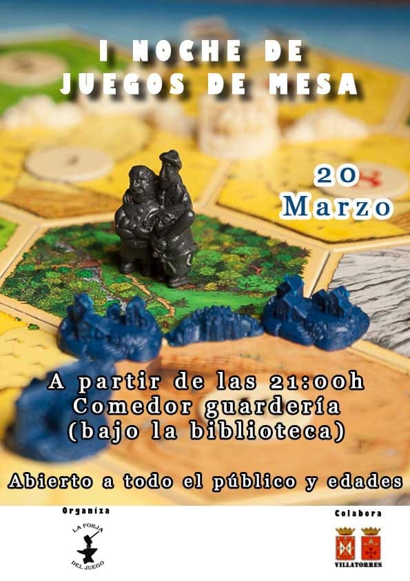 La Asociación La forja del juego organiza la I Noche de Juegos de Mesa 