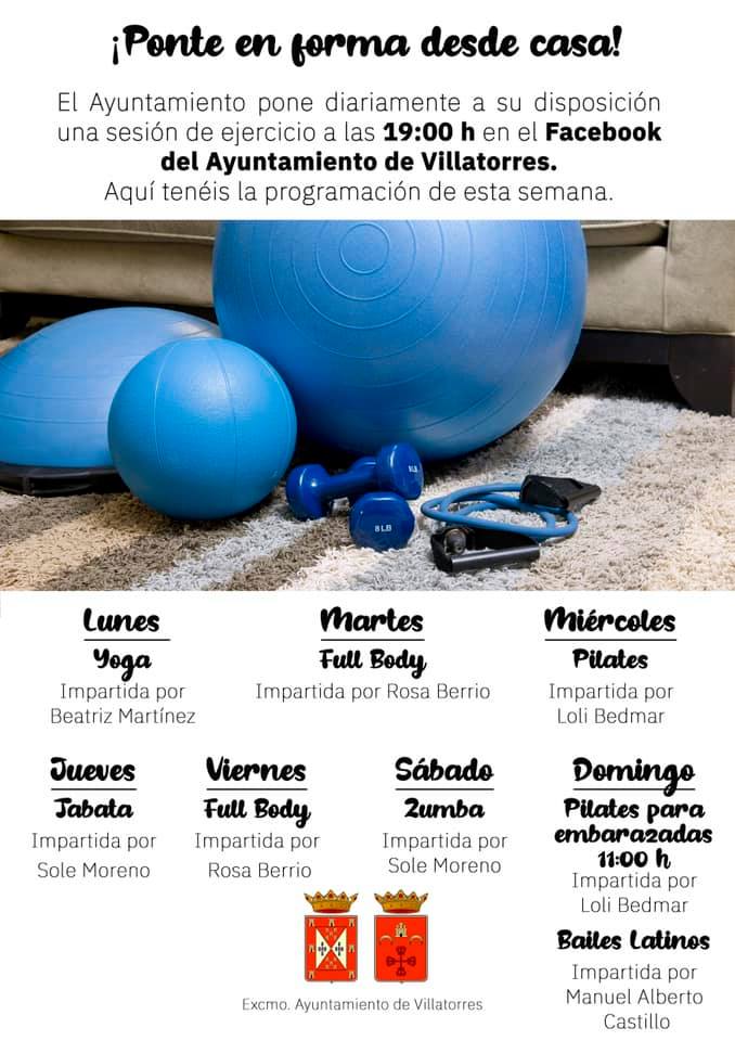 Ponte en forma desde casa. Semana 2