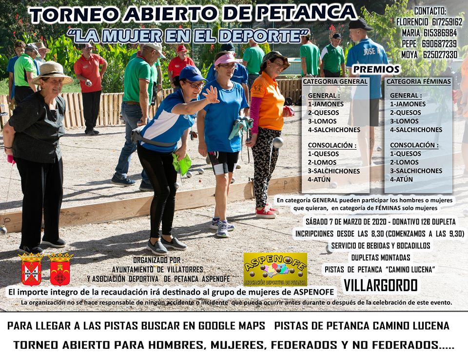 Torneo Abierto de Petanca: La mujer en el deporte