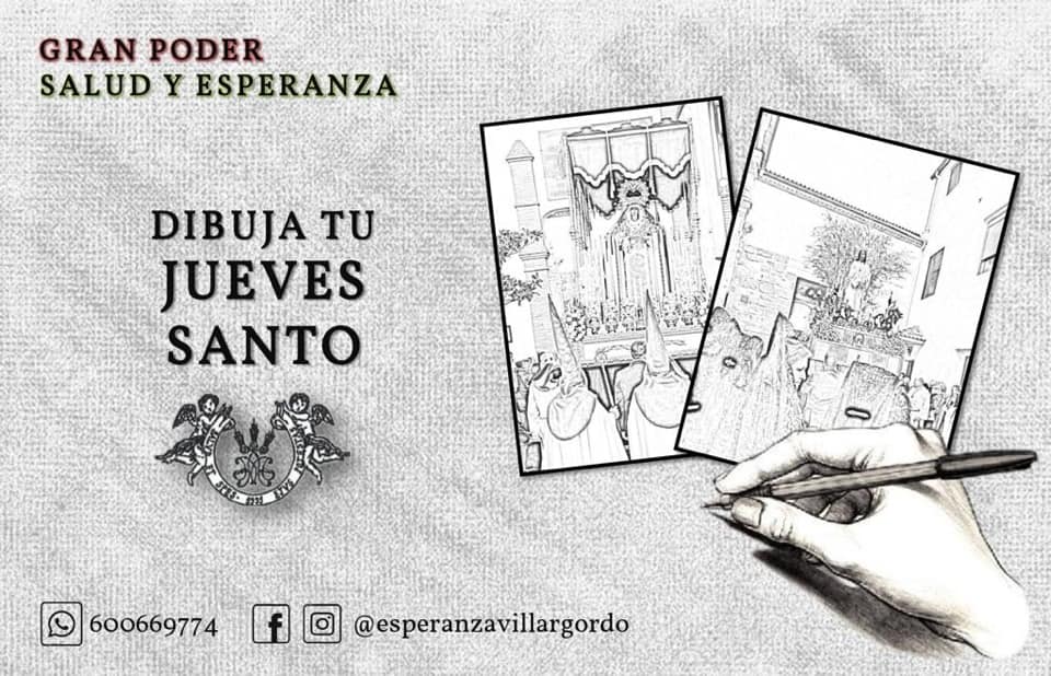 El Grupo Joven de la Esperanza organiza "Dibuja tu Jueves Santo"