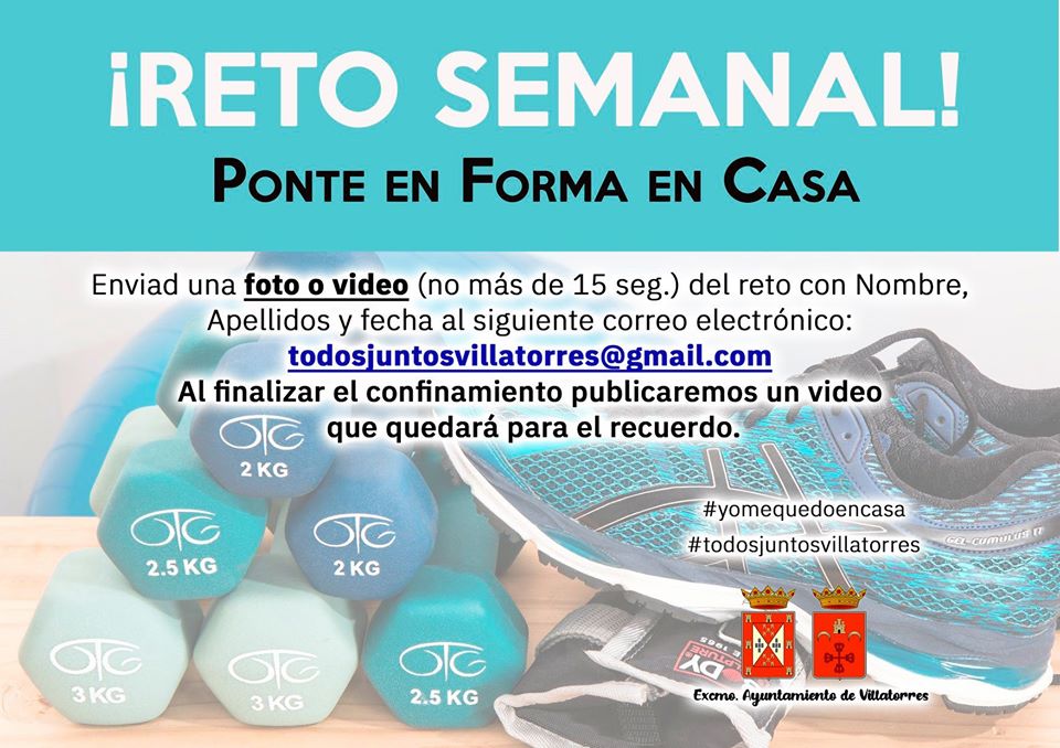 Reto semanal: Ponte en forma en casa