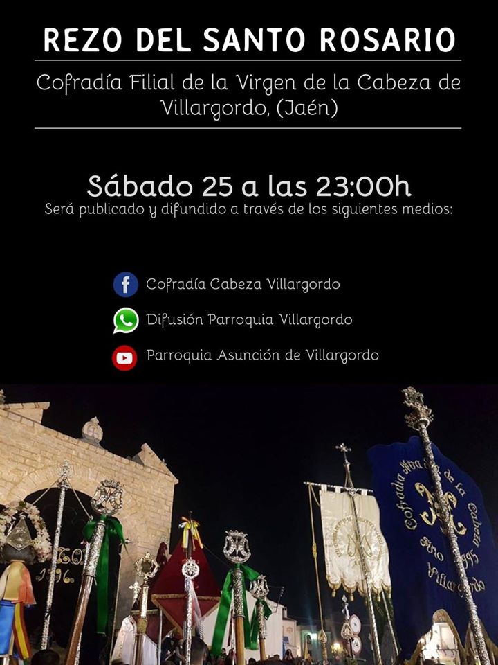 La Cofradía de la Virgen de la Cabeza organiza rezo del Santo Rosario