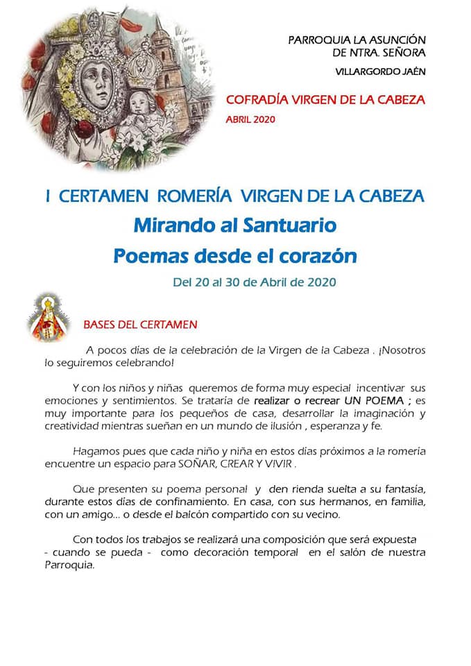 I Certamen Romería Virgen de la Cabeza: Mirando al Santuario Poemas desde el Corazón
