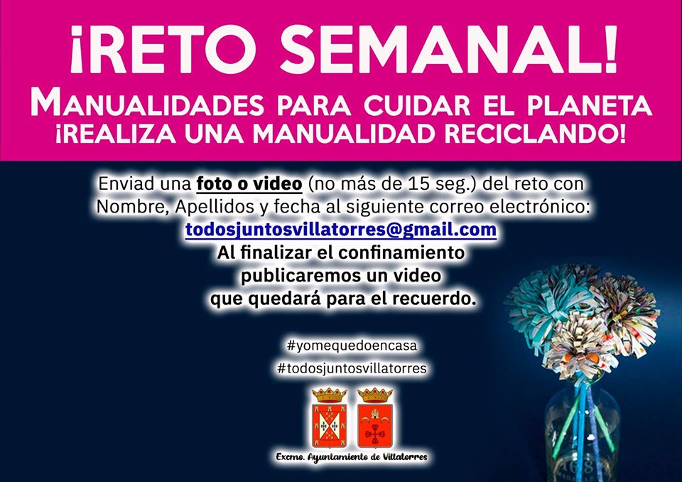 Reto Semanal: Manualidades reciclando