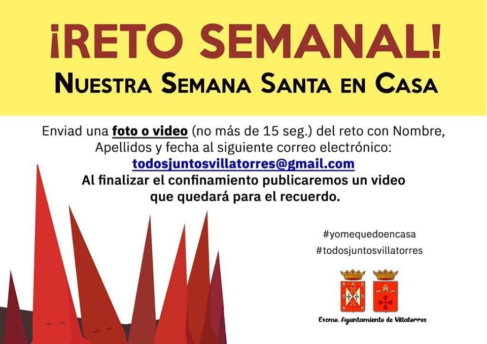 Reto semanal: Nuestra Semana Santa en Casa