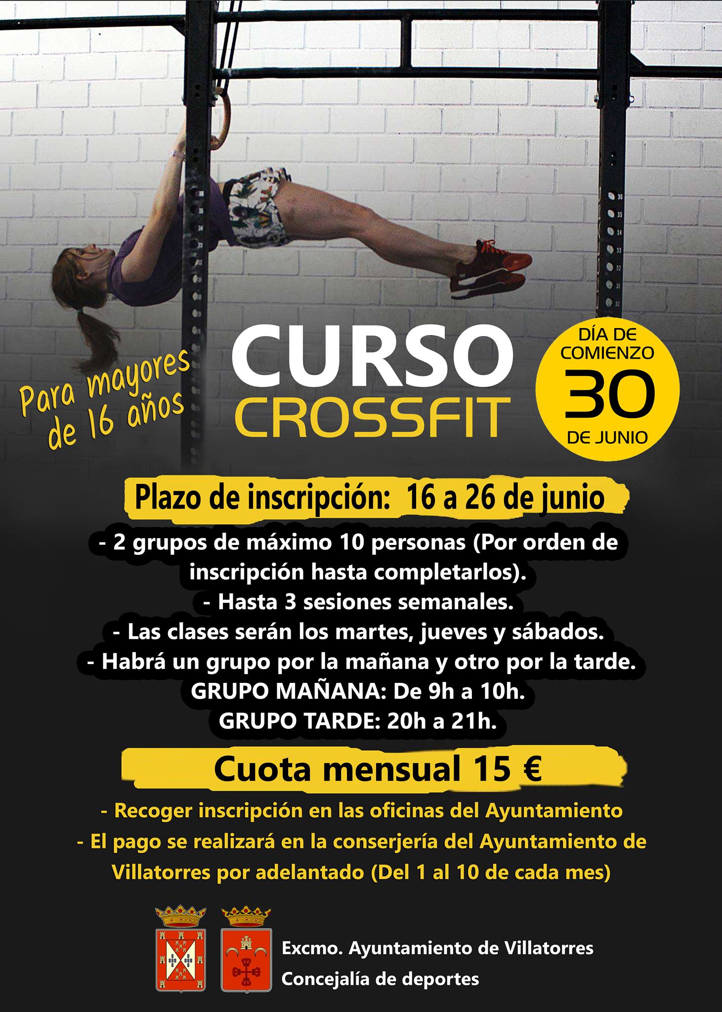Curso de Crossfit para mayores de 16 años