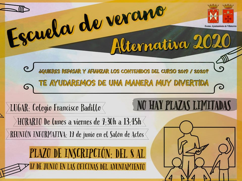 Abierto el plazo de inscripción para la Escuela de Verano 2019-20