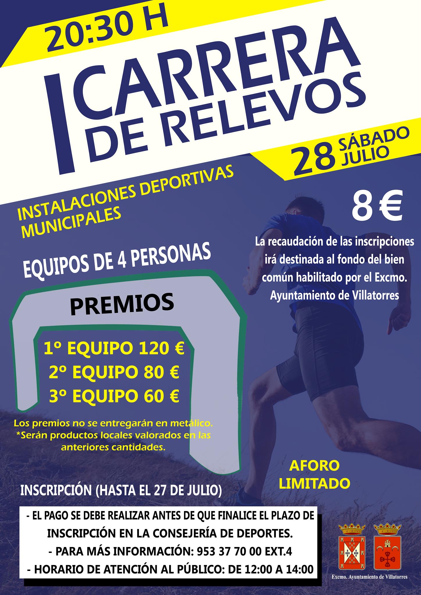 Abierto el plazo de inscripción a la I Carrera de relevos