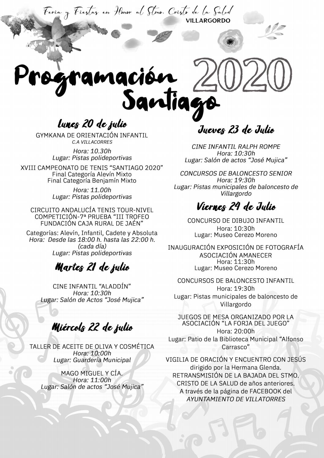Programación Santiago 2020 - Programación