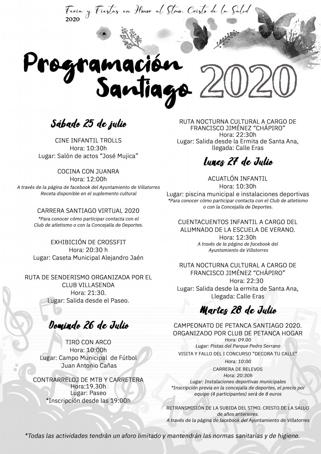 Programación Santiago 2020 - Programación