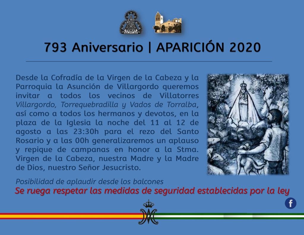 Actos Aparición Virgen de la Cabeza