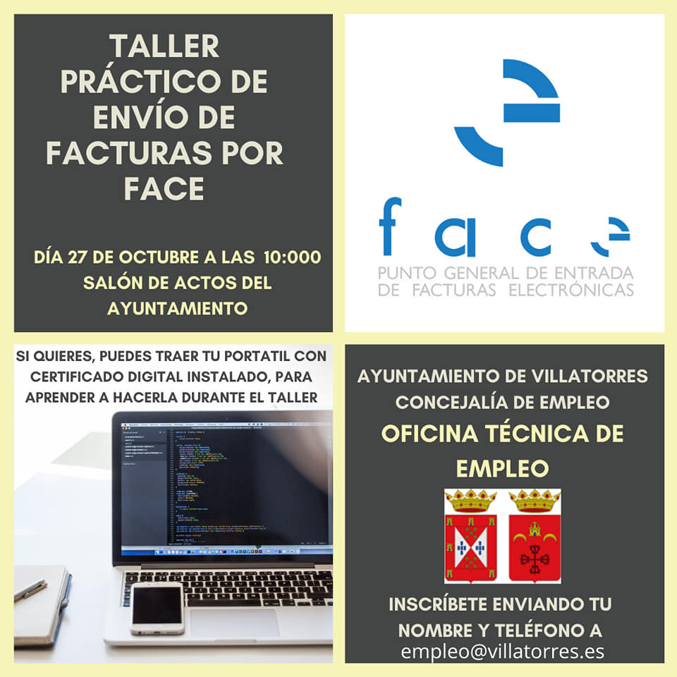 Taller práctico de envío de facturas por FACE