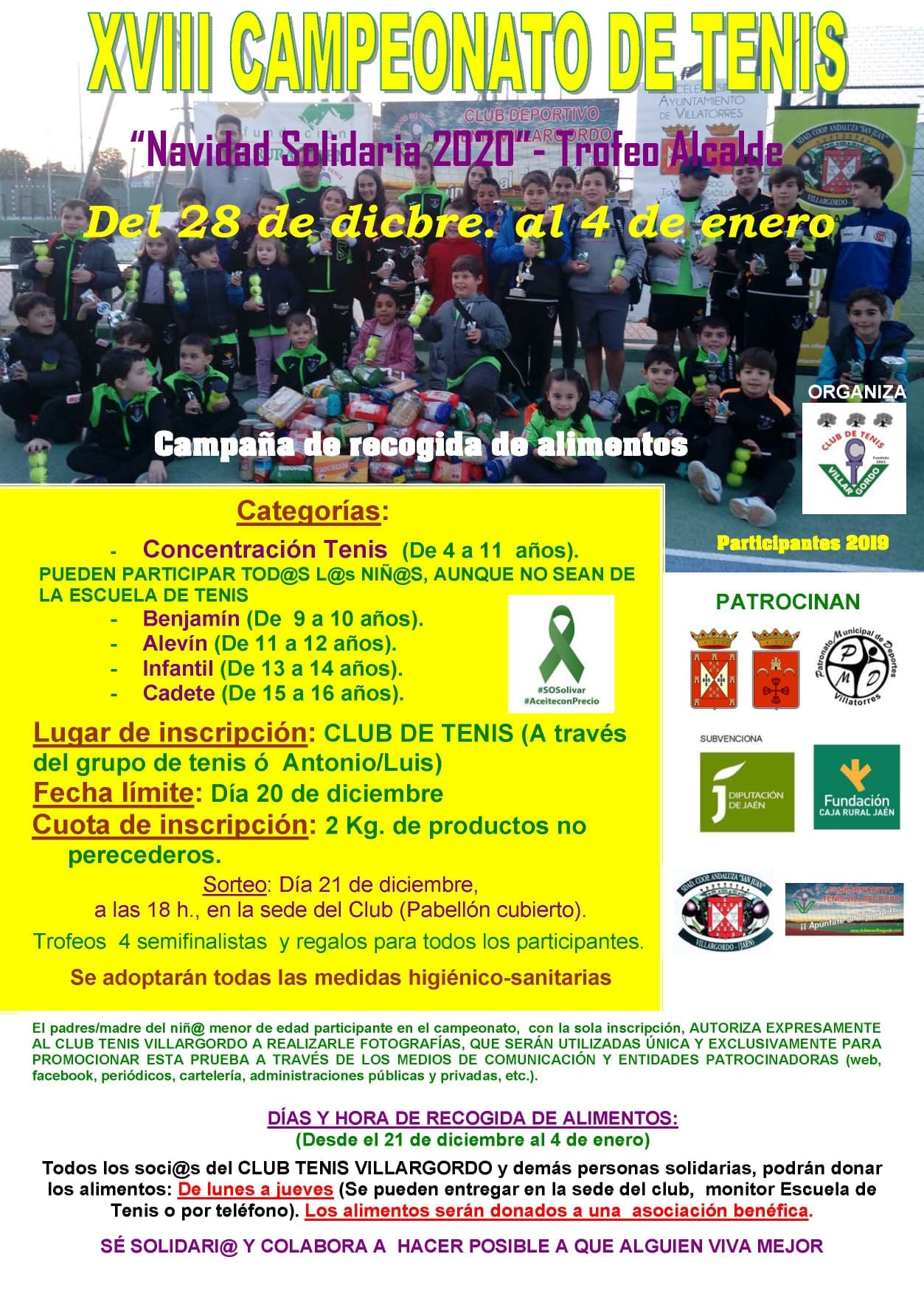 XVIII Campeonato de Tenis - Navidad Solidaria