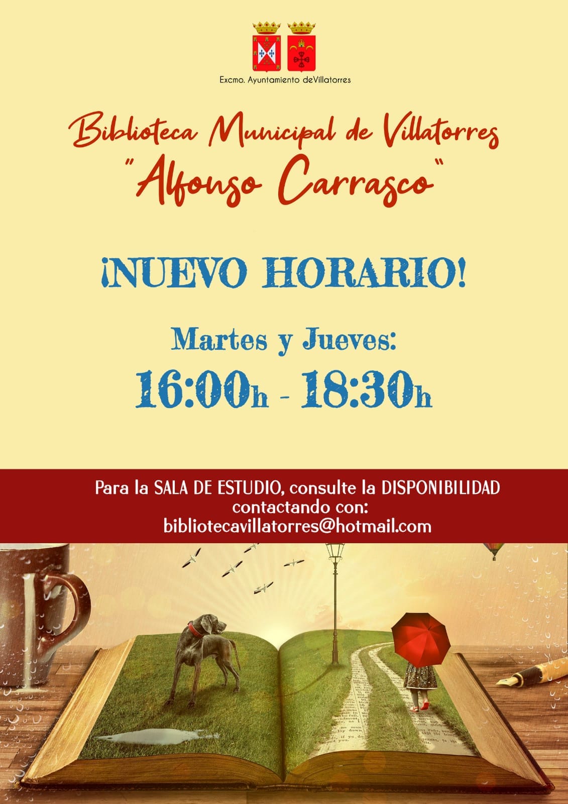 Nuevo horario biblioteca municipal