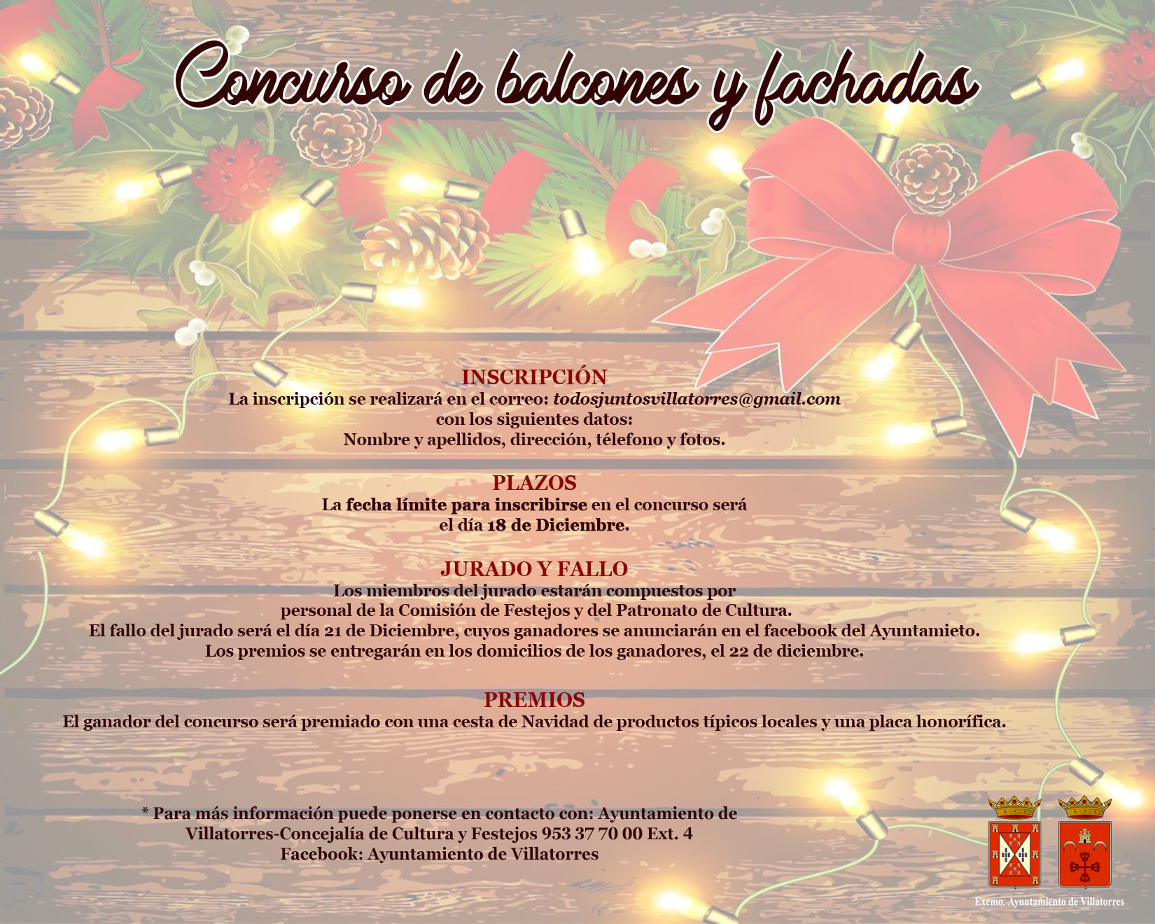 Concurso de balcones y fachadas 2020