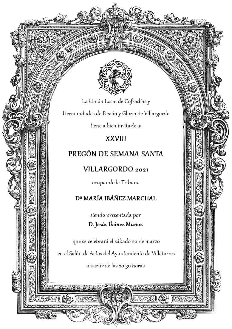 Pregón de Semana Santa 2021