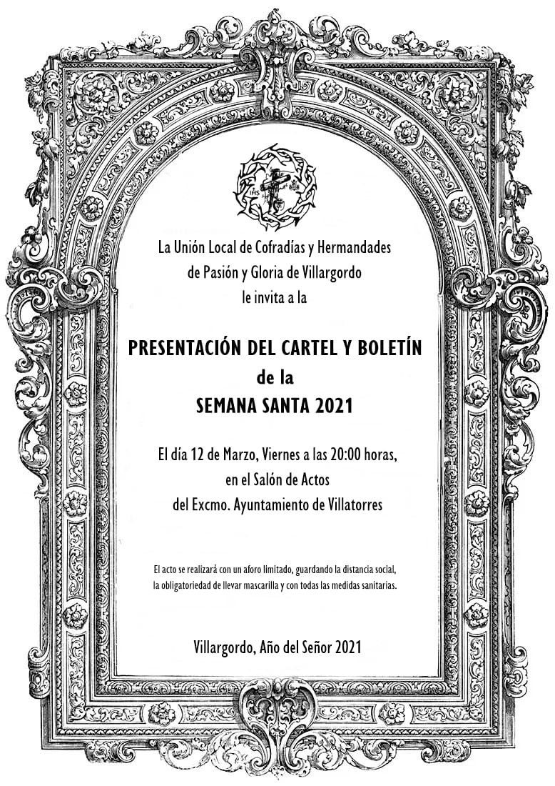Presentación cartel y boletín de Semana Santa 2021