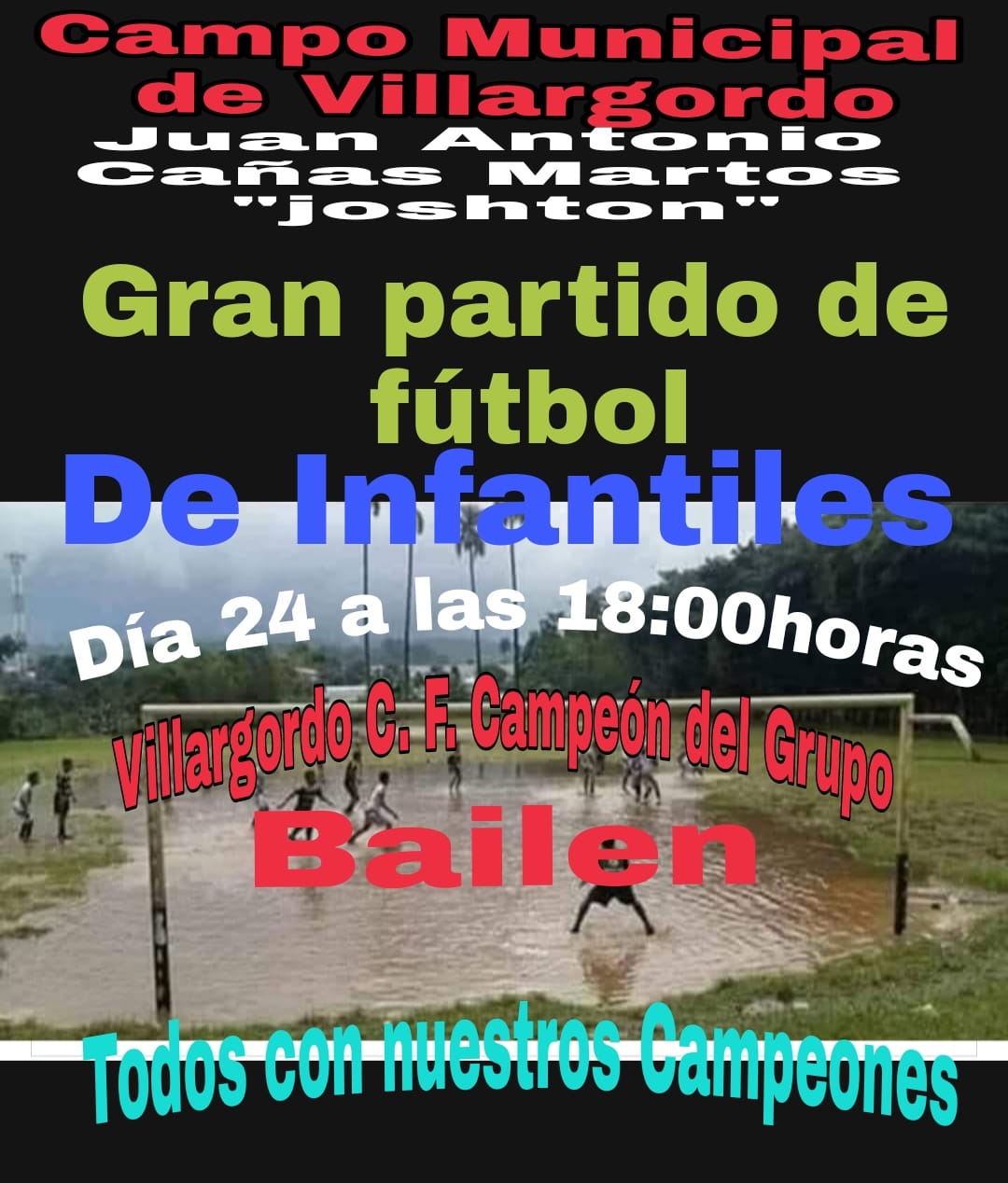 Partido de Fútbol de Infantiles Villargordo C.F -  Bailen