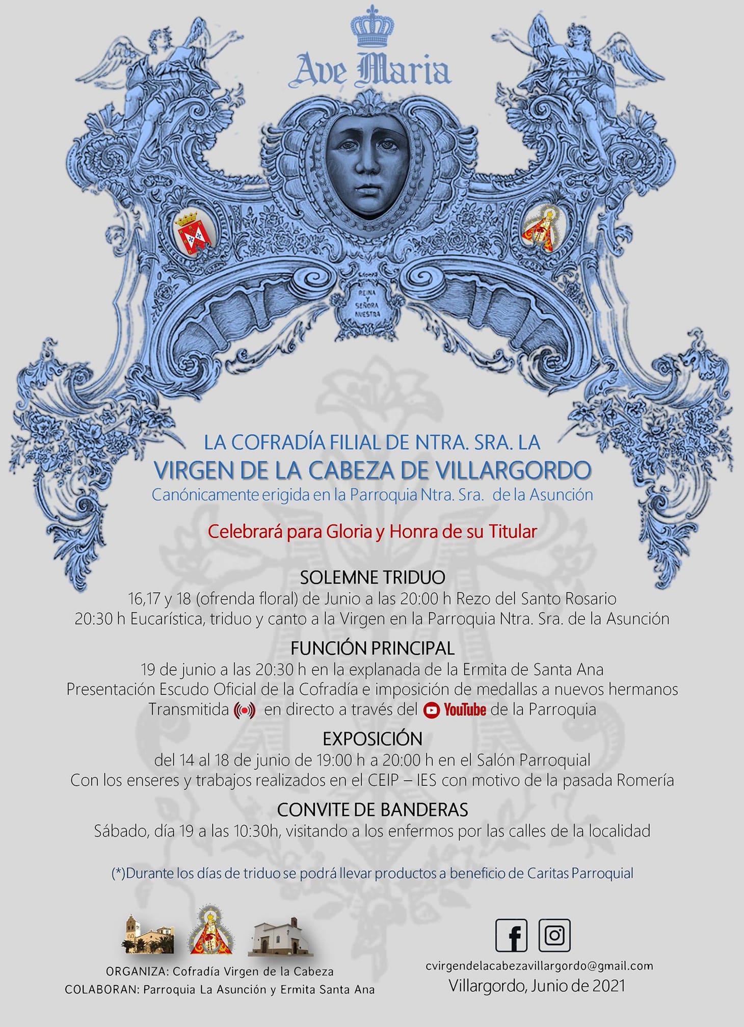 Actos en honor a la Virgen de la Cabeza 2021